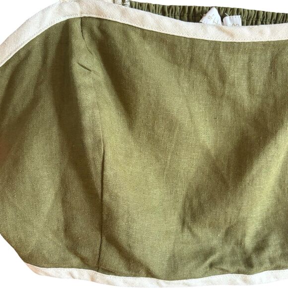 House of Harlow 1960 EUC Linen Contrast Crop Trop - Picture 8 of 11